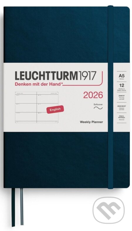 Weekly Planner 2026 Medium (A5) Deep Sea (Leuchtturm1917)