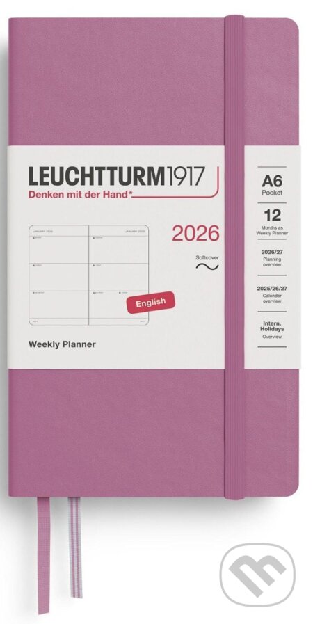 Weekly Planner 2026 Pocket (A6) Dusty Rose (Leuchtturm1917)