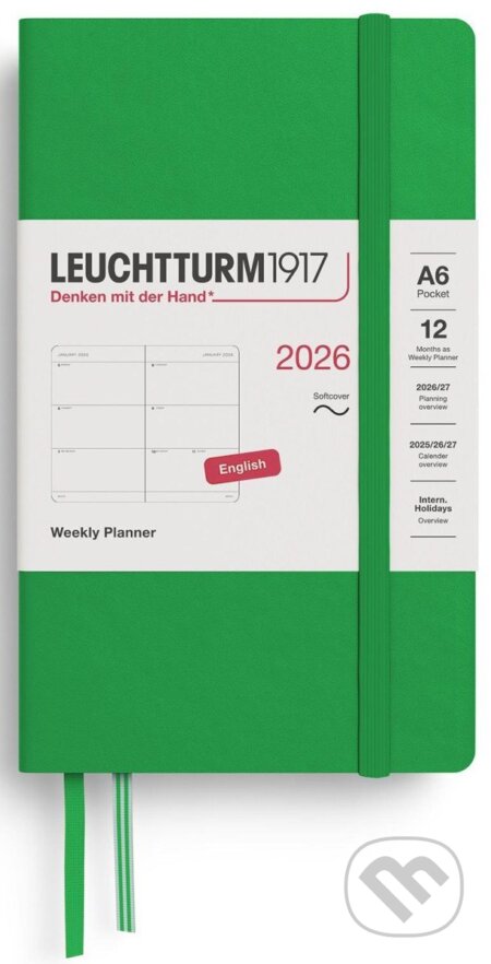 Weekly Planner 2026 Pocket (A6) Spring Leaf
