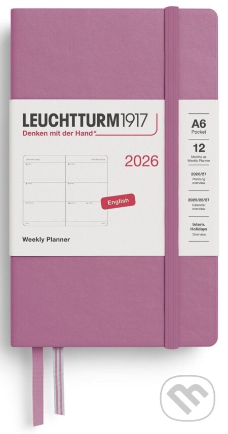 Weekly Planner 2026 Pocket (A6) Dusty Rose (Leuchtturm1917)