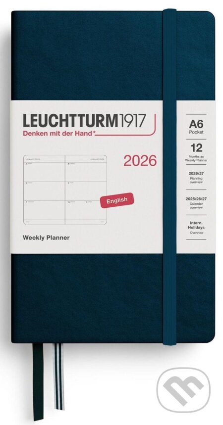 Weekly Planner 2026 Pocket (A6) Deep Sea (Leuchtturm1917)