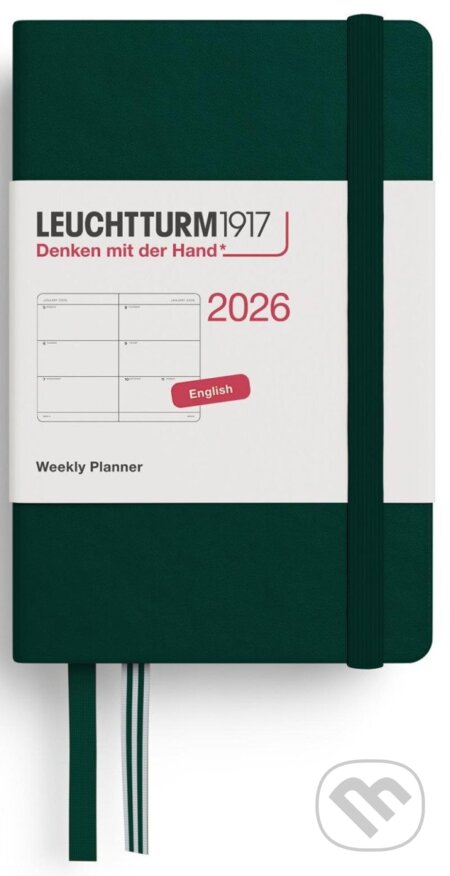 Weekly Planner 2026 Mini (A7) Forest Green