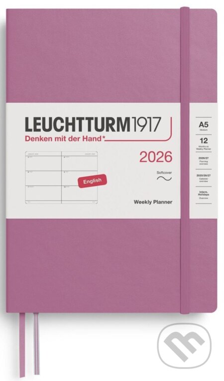Weekly Planner 2026 Medium (A5) Dusty Rose (Leuchtturm1917)