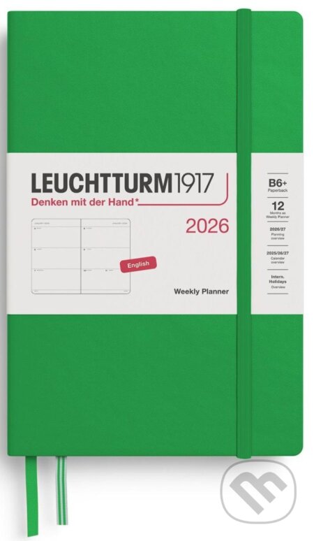 Weekly Planner 2026 Paperback (B6+) Spring Leaf (Leuchtturm1917)