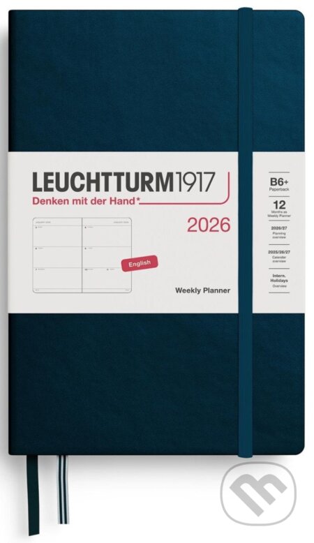 Weekly Planner 2026 Paperback (B6+) Deep Sea