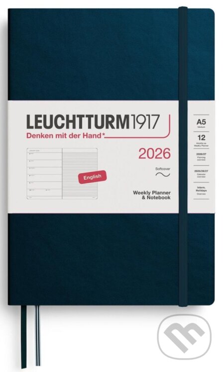 Weekly Planner & Notebook 2026 Medium (A5) Deep Sea