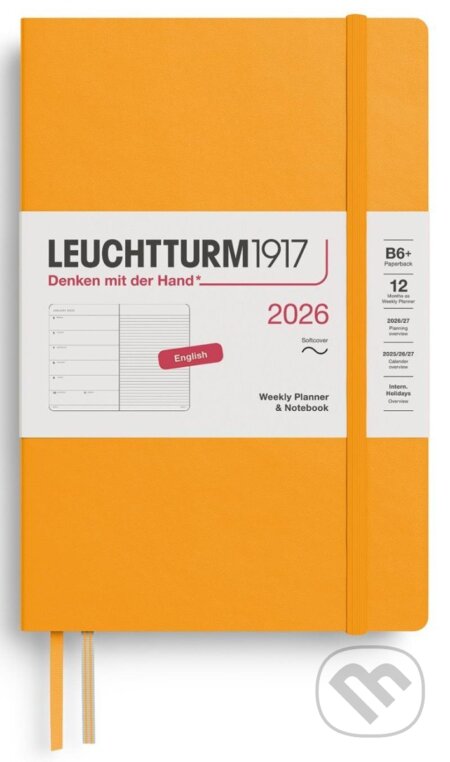 Weekly Planner & Notebook 2026 Paperback (B6+) Rising Sun (Leuchtturm1917)