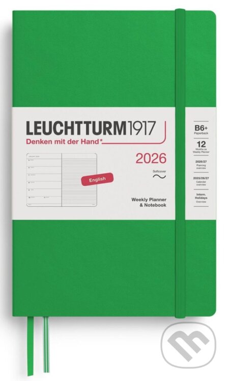 Weekly Planner & Notebook 2026 Paperback (B6+) Spring Leaf (Leuchtturm1917)