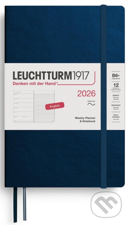 Weekly Planner & Notebook 2026 Paperback (B6+) Deep Sea (Leuchtturm1917)