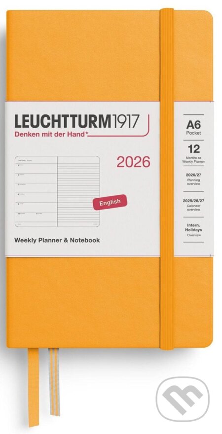 Weekly Planner & Notebook 2026 Pocket (A6) Rising Sun