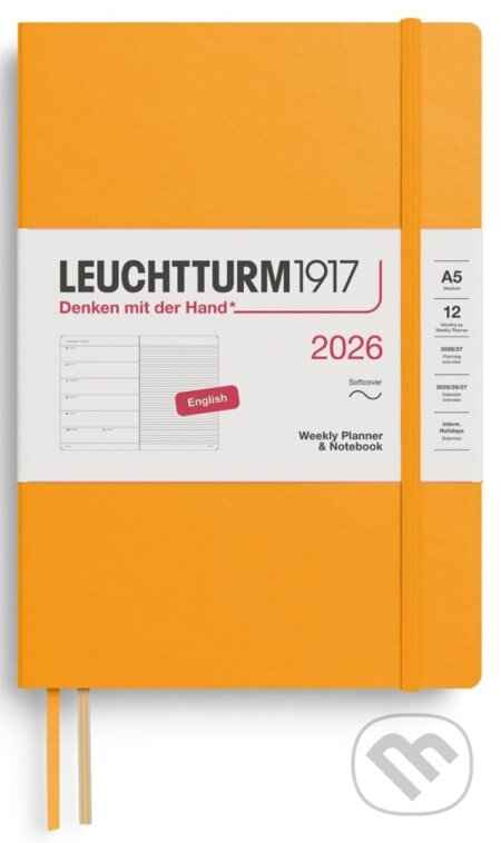 Weekly Planner & Notebook 2026 Medium (A5) Rising Sun (Leuchtturm1917)