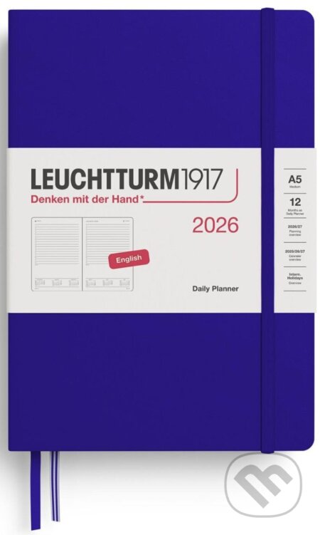 Daily Planner 2026 Medium (A5) Ink (Leuchtturm1917)