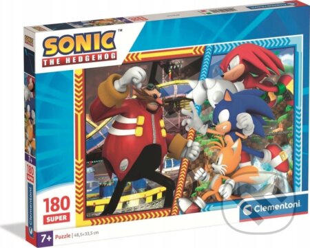 Puzzle: Puzzle Ježek Sonic Doctor Eggman (180 dílků) (Clementoni)