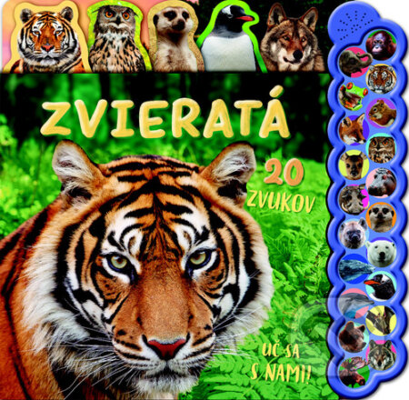 Zvieratá - 20 zvukov - kniha z kategorie Naučné knihy