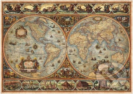 Puzzle: Puzzle Historická mapa světa (1000 dílků) (Educa)