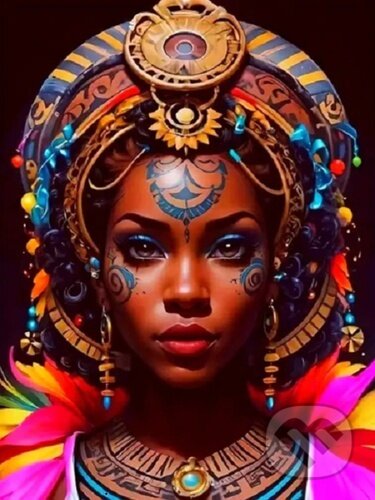 Diamantové malování Afričanka III (30x40cm)