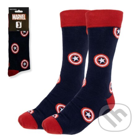 Pánske ponožky Marvel - Captain America: Štít (veľkosť EU 38-45) (Marvel)