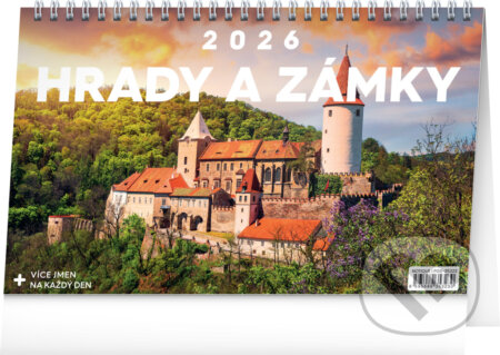 NOTIQUE Stolní kalendář Hrady a zámky 2026 (Notique)