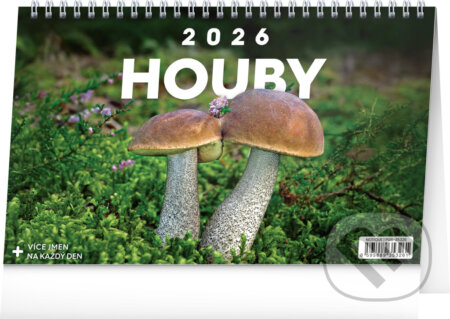 NOTIQUE Stolní kalendář Houby 2026 (Notique)