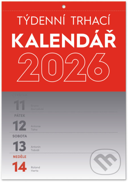 NOTIQUE Nástěnný Trhací týdenní kalendář 2026 (Notique)