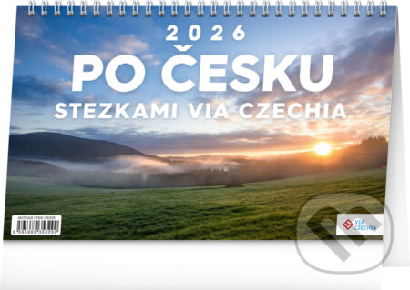 NOTIQUE Stolní kalendář Po Česku stezkami Via Czechia 2026 (Notique)