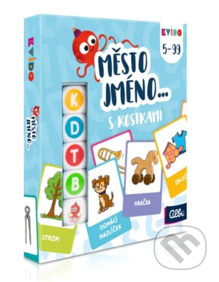 Spoločenská hra: Kvído Město, jméno s kostkami (Albi)
