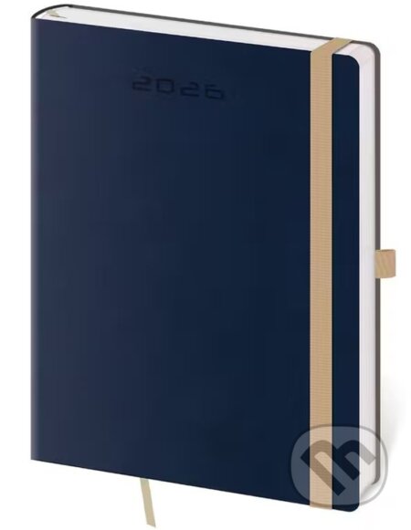 Týdenní diář 2026 B6 Flexies tmavě modrý s poutkem
