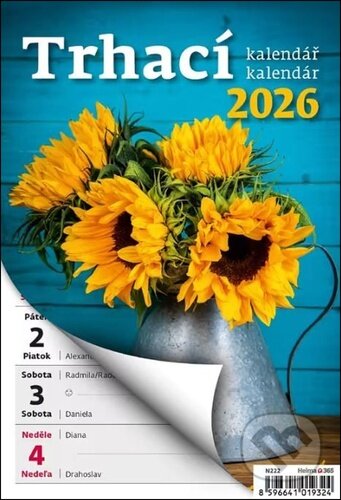 Týdenní trhací kalendář / kalendár 2026 A5 - nástěnný kalendář (Helma). Helma, 2025