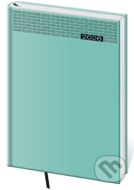 Denní diář 2026 A5 Gommato tyrkysový