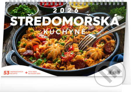 NOTIQUE Stolní kalendář Středomořská kuchyně 2026