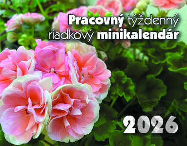 Pracovný týždenný riadkový minikalendár 2026 (Form Servis)