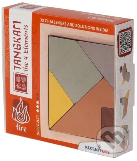 Tangram: 4 Elementy - Oheň - hra z kategorie Domino, hlavolamy