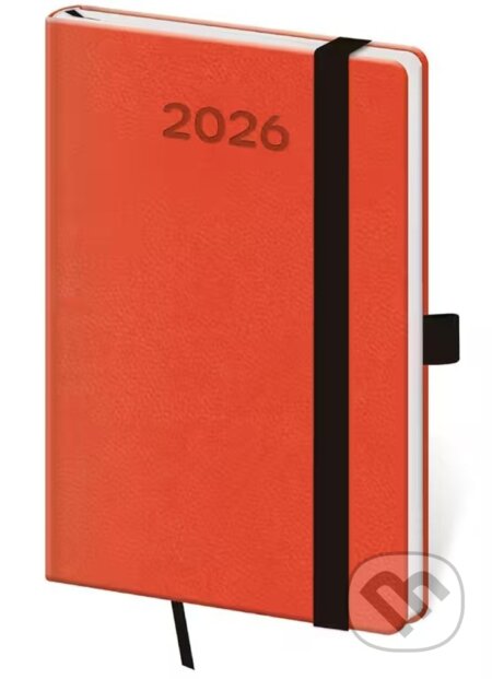 Kapesní diář 2026 Print Pop oranžový