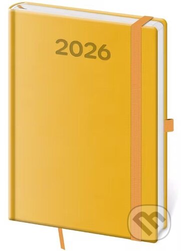 Týdenní diář 2026 A5 Print Pop žlutý