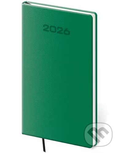Kapesní diář 2026 Soft zelený (Helma). Helma, 2025
