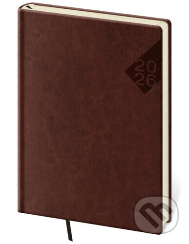 Denní diář 2026 A5 Nebrasca angl. červený