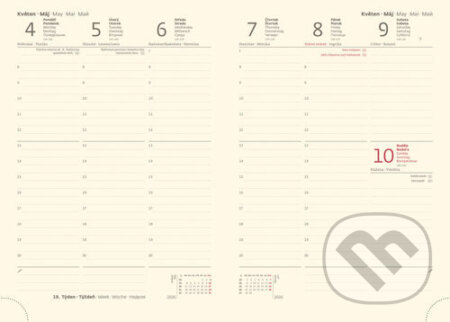 Týdenní diář 2026 A5 Nebrasca modrý - kniha z kategorie Zápisníky, kalendáře