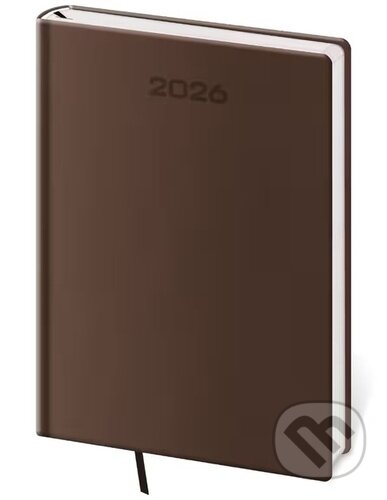 Denní diář 2026 A5 Soft hnědý