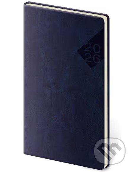 Kapesní diář 2026 Nebrasca modrý