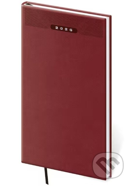 Kapesní diář 2026 Print Classic angl. červený