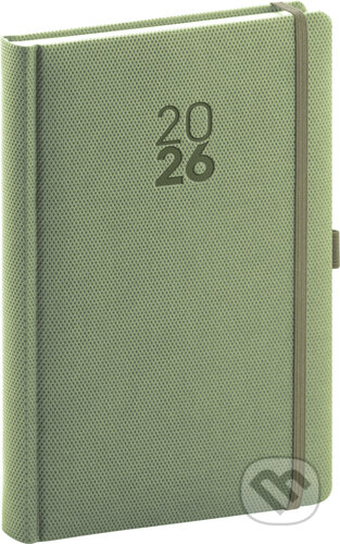 NOTIQUE Denný diár Diamante 2026 (olivový) (Notique)