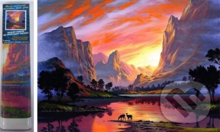 Diamantové malování Horské údolí (30x40cm)