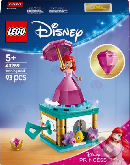Spoločenská hra: LEGO® Disney Princess 43259 Točiaca sa Ariel (LEGO). LEGO, 2025