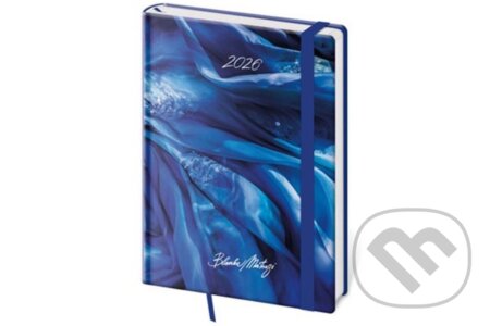 Týdenní diář 2026 A5 Vario Matragi Blue s gum (Helma)