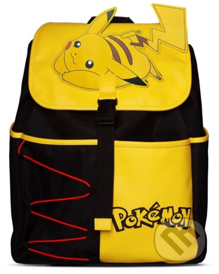 Difuzed batoh Pokémon - Playful 3D Pikachu Černá/Žlutá