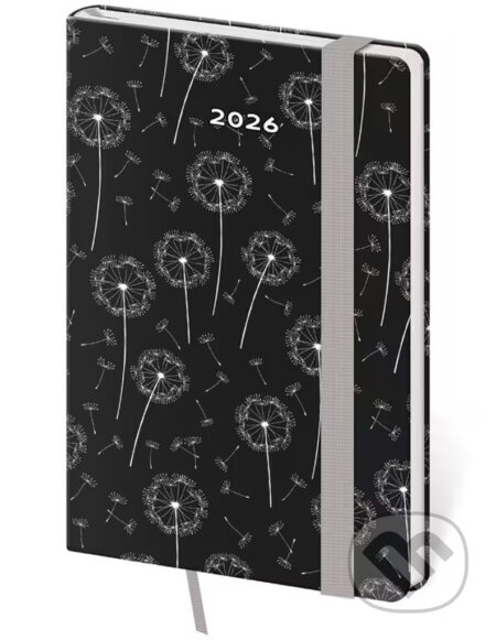 Kapesní diář 2026 Vario Dandelion s gumičkou (Helma). Helma, 2025