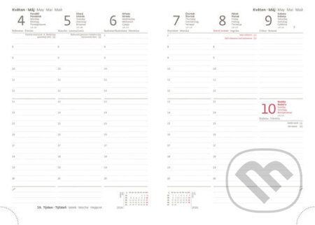 Týdenní diář 2026 A5 Vario Lyra Hibiscus