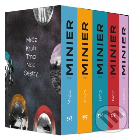 5 x Bernard Minier: Mráz, Kruh, Tma, Noc, Sestry (BOX) - kniha z kategorie Detektivky