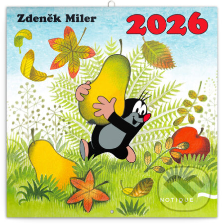 NOTIQUE Nástenný poznámkový kalendár Krtko 2026 (Notique)