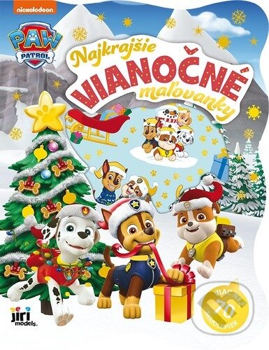 Najkrajšie vianočné omaľovánky so samolepkami: Tlapková patrola - kniha z kategorie Hlavolamy, doplňovačky, úkoly